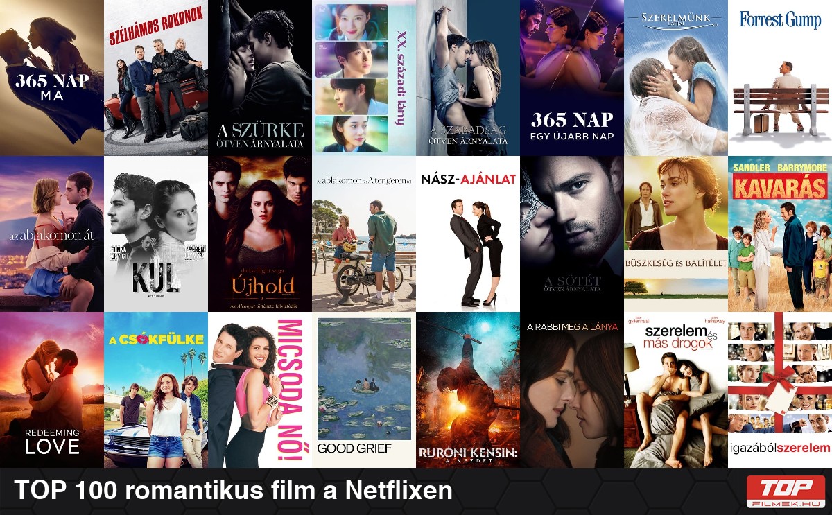 TOP 100 romantikus film a Netflixen